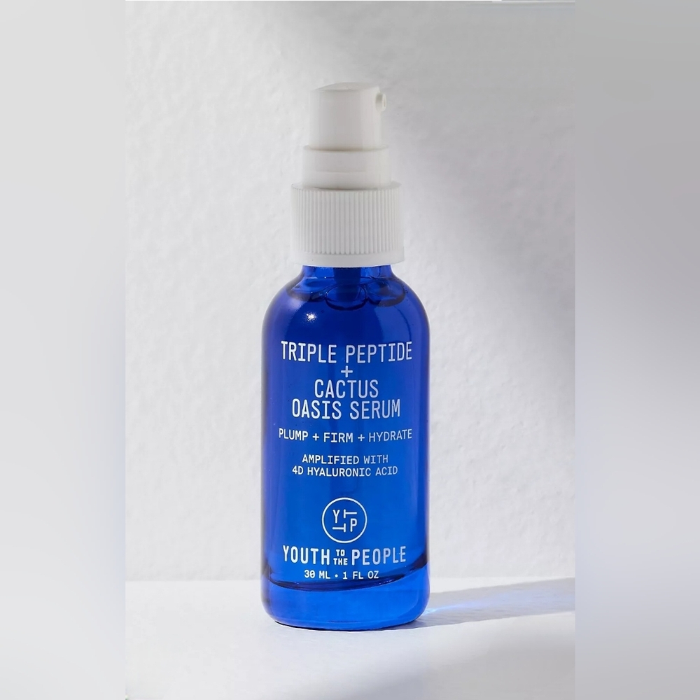 Triple Peptide Hydrating + Firming Oasis Serum with Hyaluronic Acid - 1 fl oz